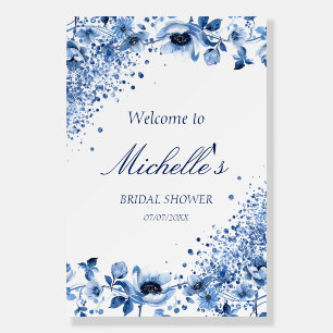 Asian Chinoiserie Light Blue Floral Bridgerton Foam Board