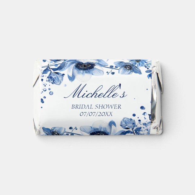 Asian Chinoiserie Light Blue Floral Bridgerton Hershey's Miniatures (Front)