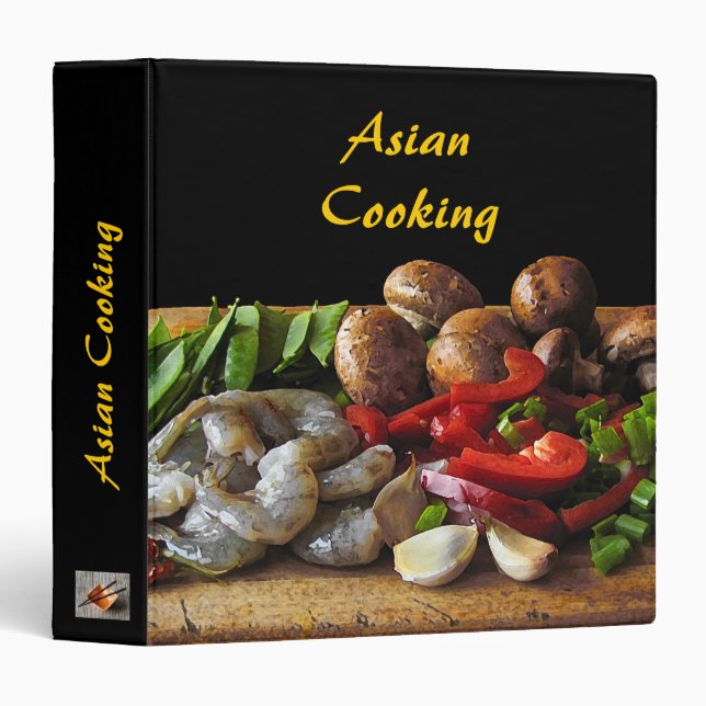Asian Cooking Recipe Binder (Front/Spine)