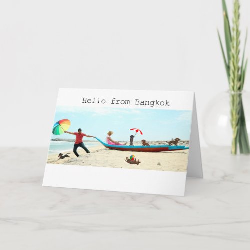 Asian Dachshund Greeting Card