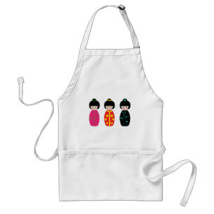 Asian Dolls Adult Apron