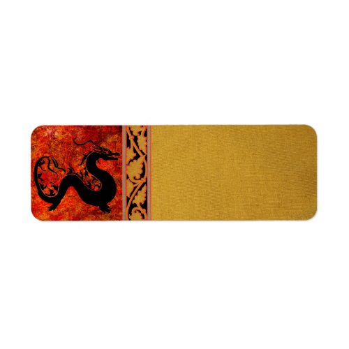 Asian Dragon Address label