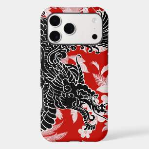 Asian Dragon - Black on Red iPhone 17 Pro Max Case
