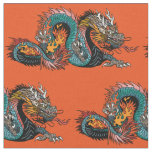 Asian dragon fabric