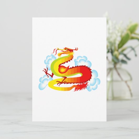 Asian Dragon in Clouds (Standing Front)