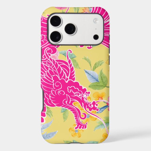 Asian Dragon - Pink on Pastel iPhone 17 Pro Max Case
