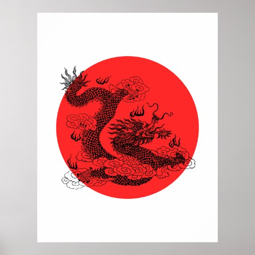 Asian Dragon Poster