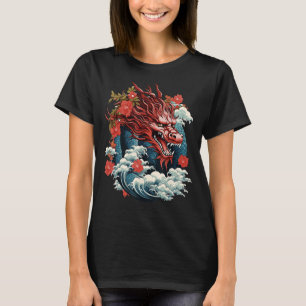 Asian Dragon Print T-Shirt