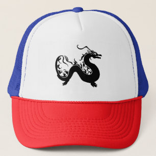 Asian Dragon Silhouette Trucker Hat