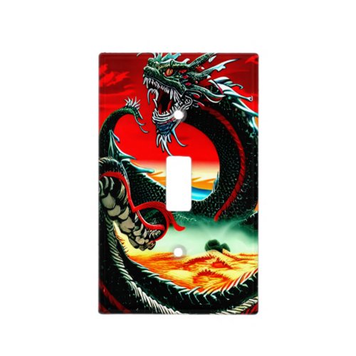 ASIAN DRAGON   THROW PILLOW LIGHT SWITCH COVER