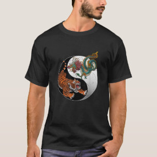Asian Dragon Tiger Yin Yang Tiger T-Shirt