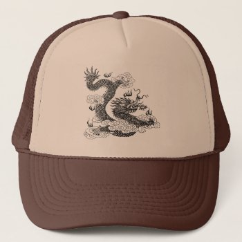 Asian Dragon Trucker Hat by ARTBRASIL at Zazzle