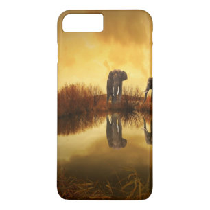 Asian Elephant in Thailand under a glowing sunset iPhone 8 Plus/7 Plus Case