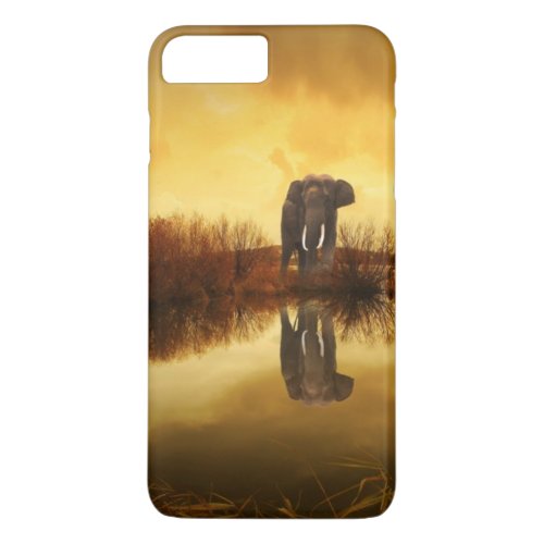 Asian Elephant in Thailand under a glowing sunset iPhone 8 Plus7 Plus Case
