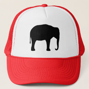 Asian Elephant Silhouette Trucker Hat