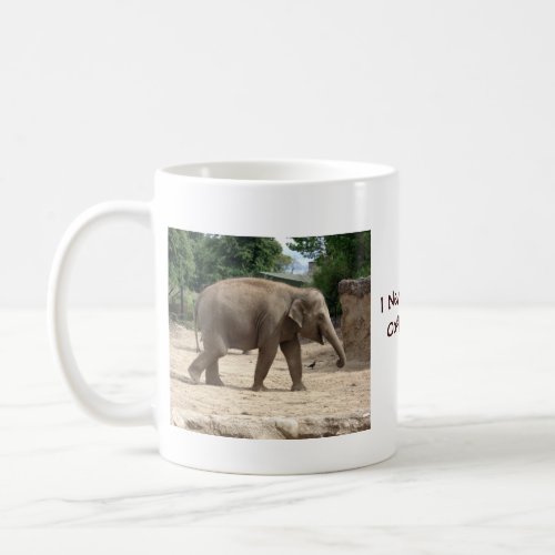 Asian Elephant Walking On Sand Mug or Glass