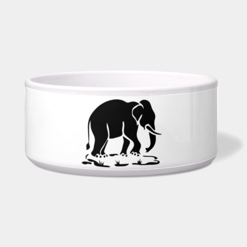 Asian Elephants Ahead Thai Elephant Trekking Sign Bowl