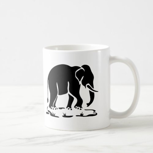 Asian Elephants Ahead Thai Elephant Trekking Sign Coffee Mug