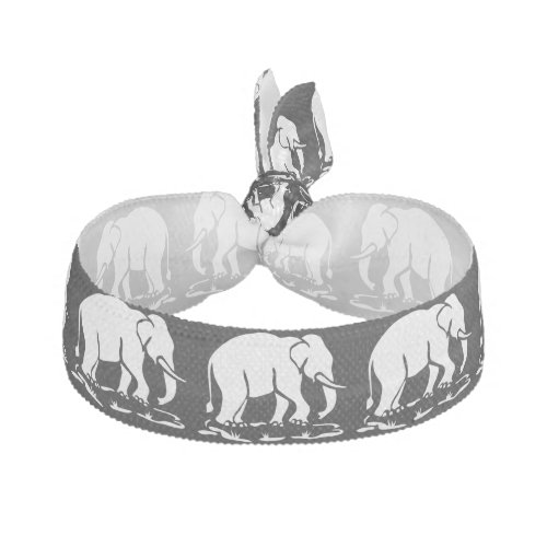 Asian Elephants Ahead Thai Elephant Trekking Sign Hair Tie