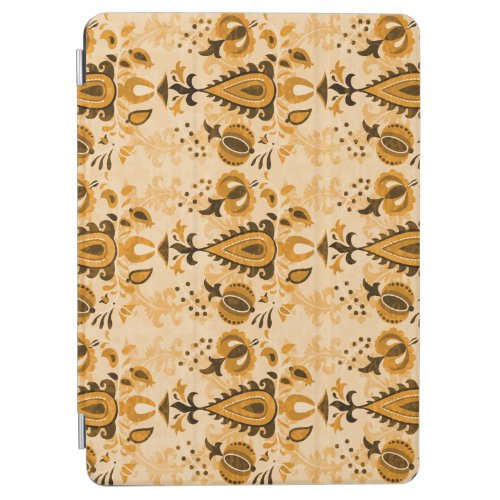 Asian Flowers Brown Vintage Seamless iPad Air Cover