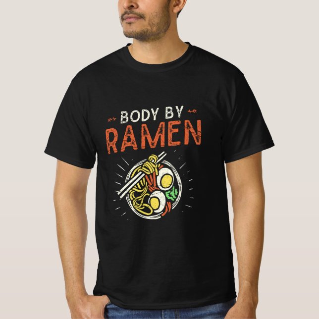 Asian Food Lover Gift Cute Anime Food Funny Body B T-Shirt (Front)
