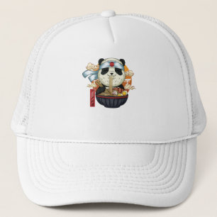 Asian Food Panda Trucker Hat