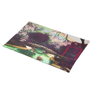 Asian Garden 3D Art Cloth Placemat