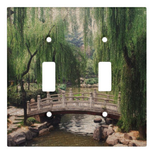 asian garden light switch cover