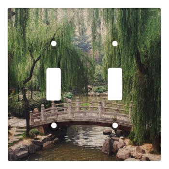 Asian Garden Light Switch Cover by MehrFarbeImLeben at Zazzle