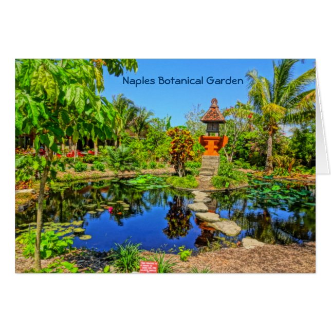 Asian Garden - Naples Botanical Garden Naples, FL Cards (Front Horizontal)