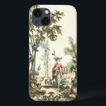 Asian Garden with Woman and Animals iPhone 13 Case<br><div class="desc">A lovely Asian style garden filled with various animals and monitored by a watchful woman. The scene conjures thoughts of the Garden of Eden,  complete with a snake slithering in the foreground. A perfect gift for the worldly,  well-traveled person in your life!</div>