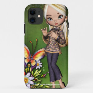Asian Girl Beautiful Flowers Design 6 iPhone 11 Case