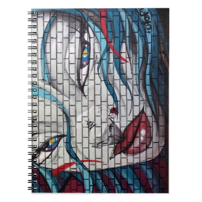 Asian Girl Graffiti  Notebook (Front)