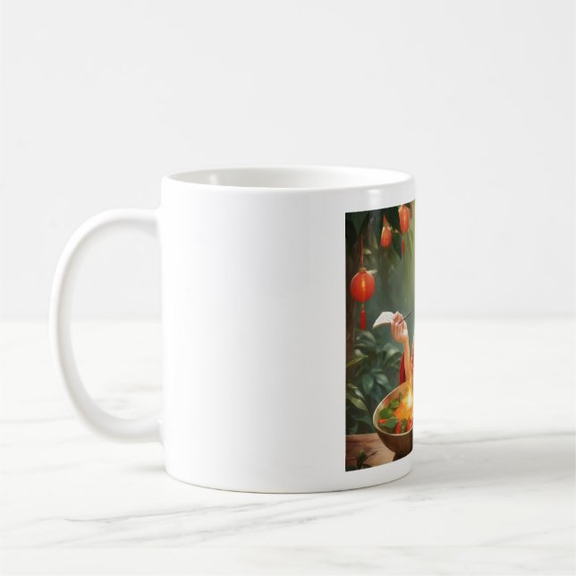 (Asian Girl VI) Classic Mug, 11 oz Coffee Mug (Left)