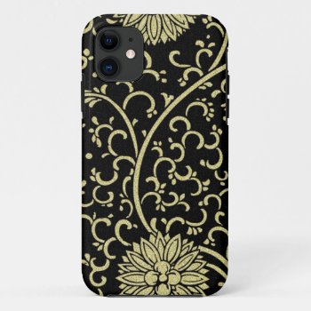 Asian Gold Floral Iphone 11 Case by ProfessionalDevelopm at Zazzle