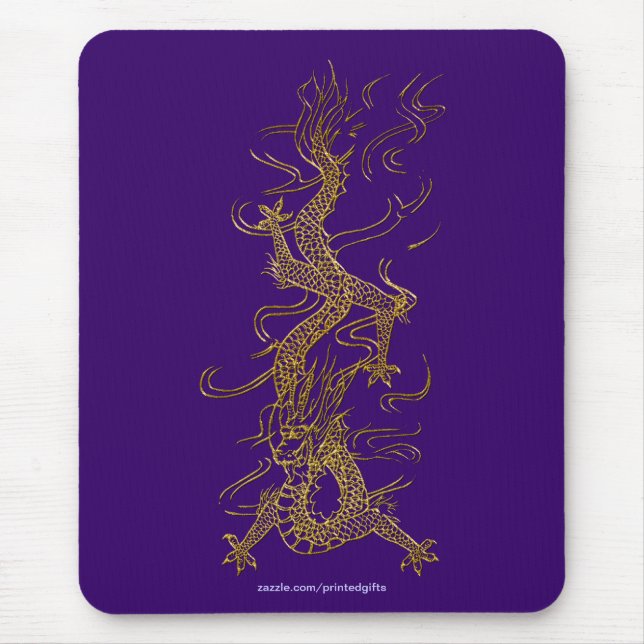 ASIAN Golden Dragon Mousepad Collection (Front)