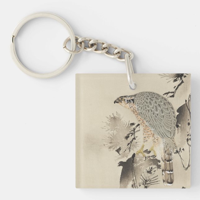 Asian Goshawk - 1890 Keychain (Front)