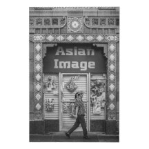 Asian Image in Black and White Chinatown