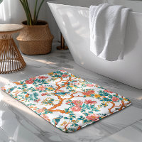 Asian-Inspired Patterns, Colorful Flowers Birds