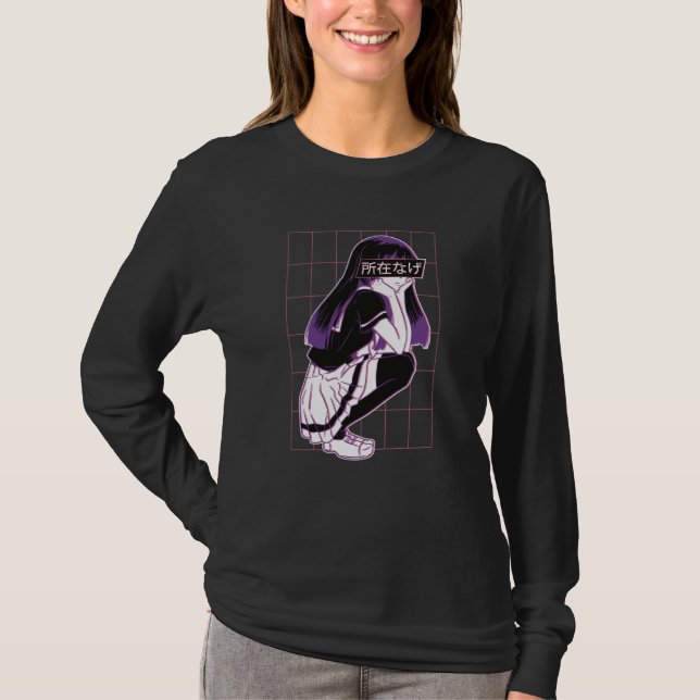 Asian Japanese cute lovely girl T-Shirt (Front)