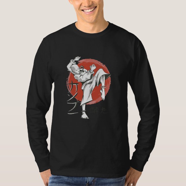 Asian japanese monk shao ling fighter T-Shirt (Front)