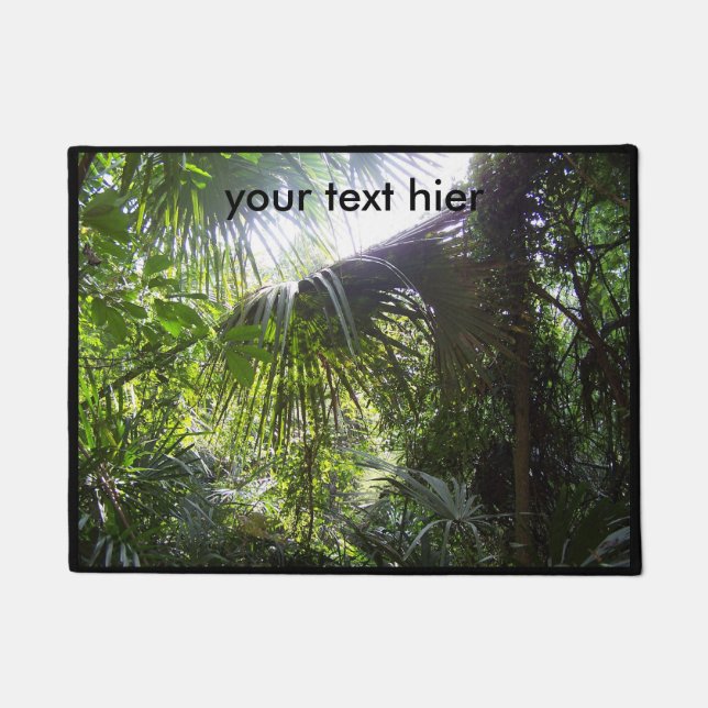 asian jungles and your text doormat (Front)