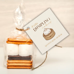 Asian Little Dumpling Kawaii Baby Shower Favor Tags