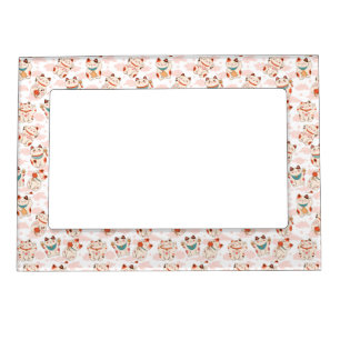 Asian Maneki Neko Cats Magnetic Frame