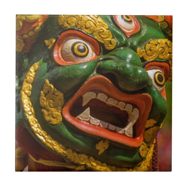 Asian Masked Dancer Tile (Front)