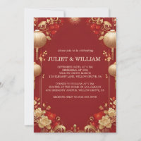 Asian Modern Chinese Bilingual Rehearsal Dinner