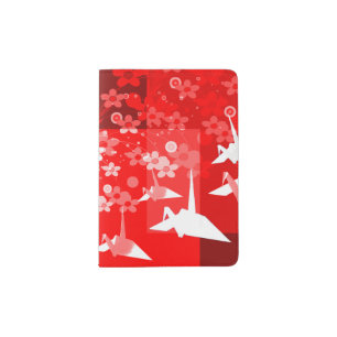 Asian Origami Inspired Passport Wallet Passport Holder
