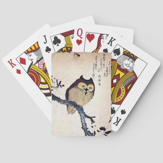 Asian Owl Poker Cards (Back)