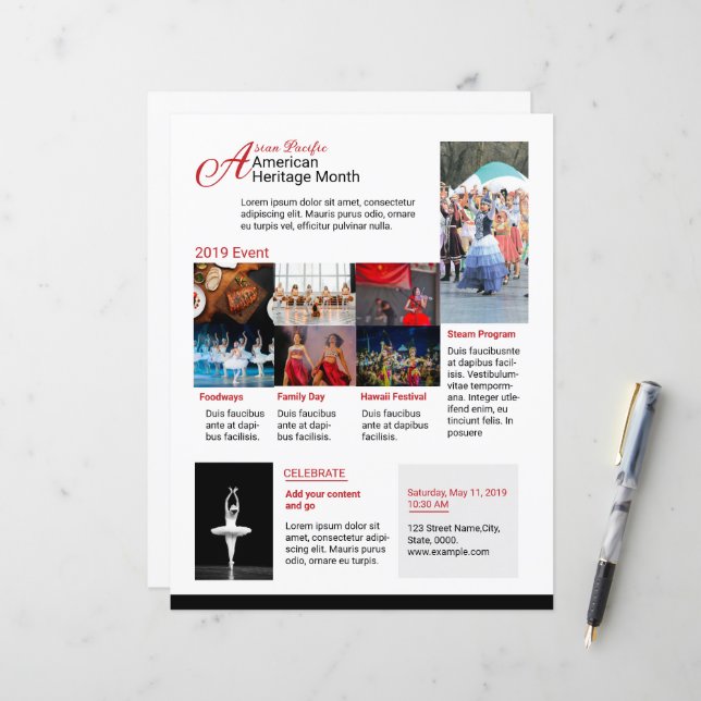 Asian pacific american heritage month Event  (Front/Back In Situ)