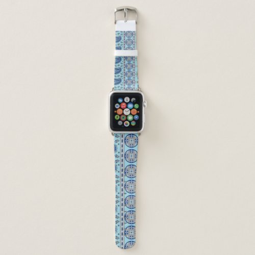Asian Paisley Border Traditional Design Apple Watch Band